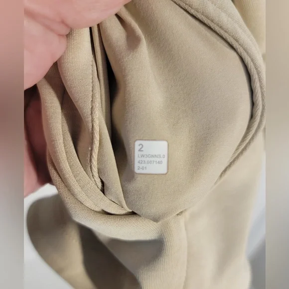 Lululemon Softstreme Cinch-Waist Jacket Trench Tan•Full Zip Pocketed Jacket•XS/2 - Picture 13 of 16